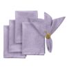 5 pcs/pk Crinkle Shimmer Napkin 20"x20" - Lavender
