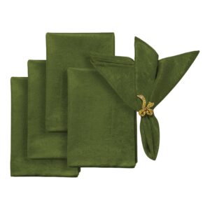 5 pcs/pk Crinkle Shimmer Napkin 20"x20" - Willow Green