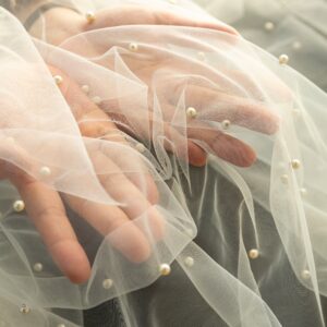 Alternative view of Pearl Tulle Fabric Roll 54" x 10 yds - Ivory