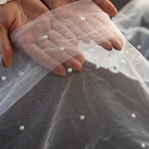 Alternative view of Pearl Tulle Fabric Roll 54" x 10 yds - White