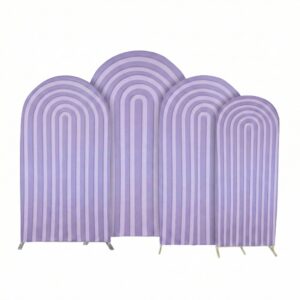 Ripple Spandex Covers for Trio Arch 4 pc - Lavender