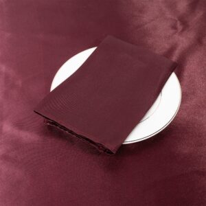 Alternative view of Satin Napkin 20"x20" - Cabernet