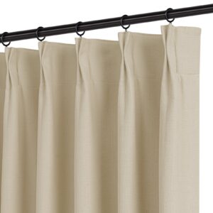Alternative view of Seren Chenille Oat Latte Blackout Soundproof Curtains Heavyweight Classic Custom Drapes