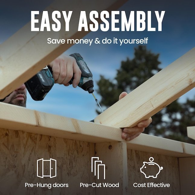 Alternative view of Heartland Asheville 10-ft x 12-ft Gable Style Wood Outdoor Storage Shed