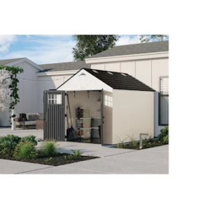 Alternative view of Suncast Tremont 8 ft. x 10 ft. Storage Shed with Floor – Ice Cube|BMS8125