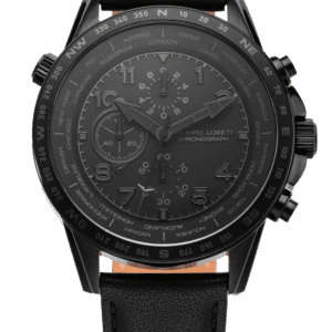 Oscura All Black 45mm Leather