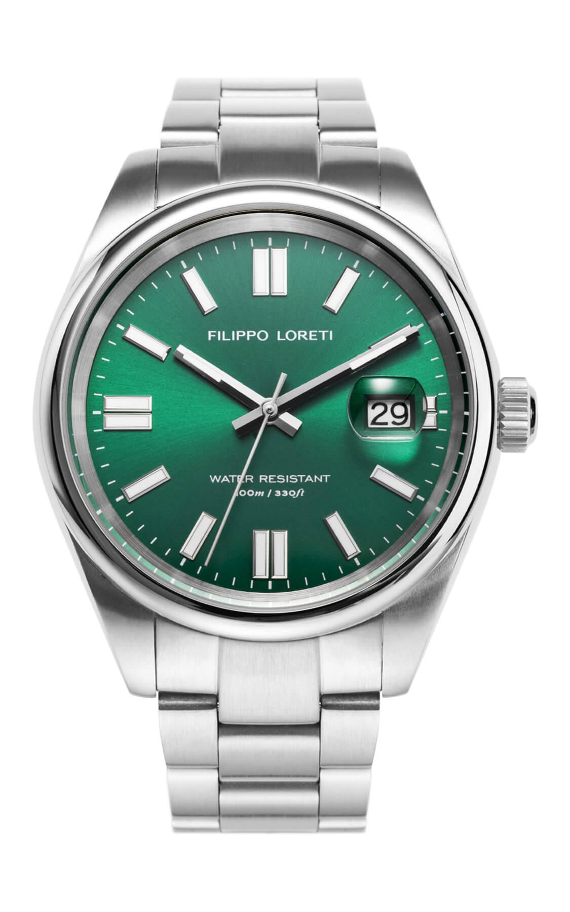 Attache Automatic Steel Green