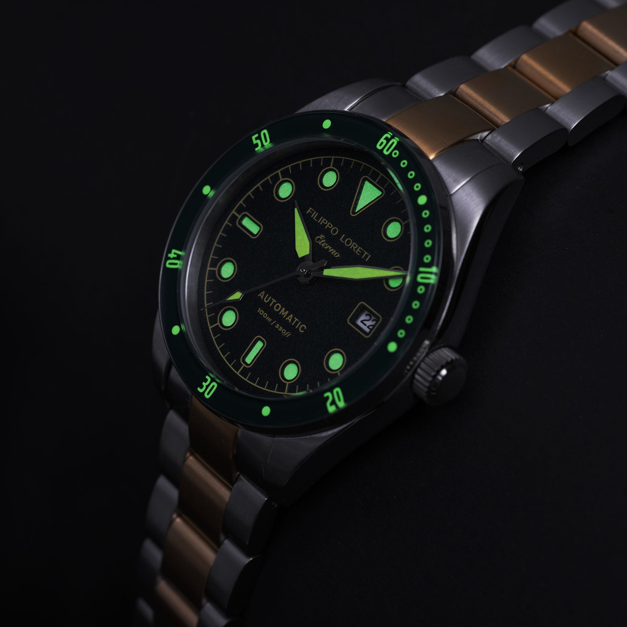 Eterno Automatic Two Tone Gold Diver - Image 3