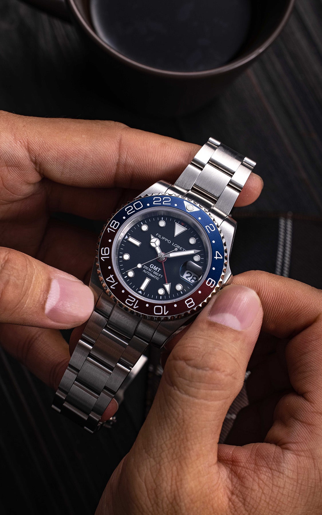 Aquadiver GMT Automatic Red & Blue - Image 4