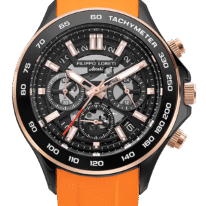 Ascari Monza Skeleton Black Rose Tiger Rubber