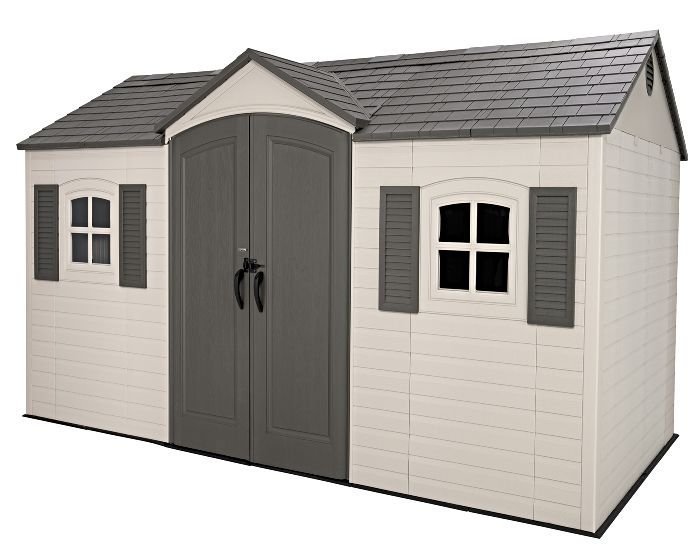 Lifetime Legacy 15×8 Plastic Storage Shed Kit w/ Floor